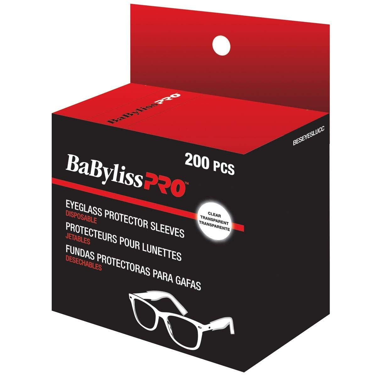 BaBylissPRO Eyeglass Protector Sleeves 200PC BESEYESLUCC