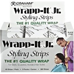 Graham Wrap-It Jr., Styling Strips Black 360 Strips 37350