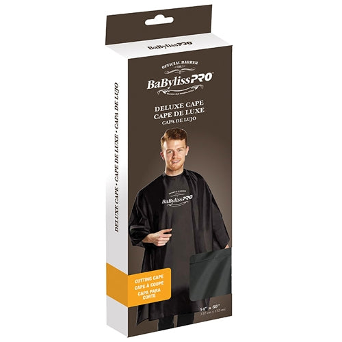 BaBylissPRO Deluxe Cape - Cutting Cape Black 54"x60"- 37631