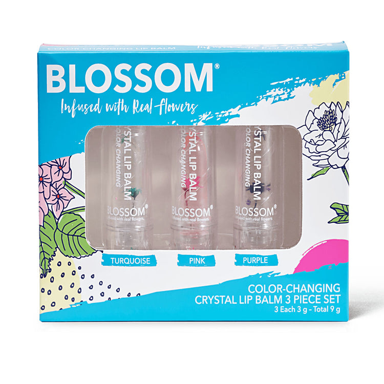 Blossom Color Changing Crystal Lip Balm Gift Set BL-GS2