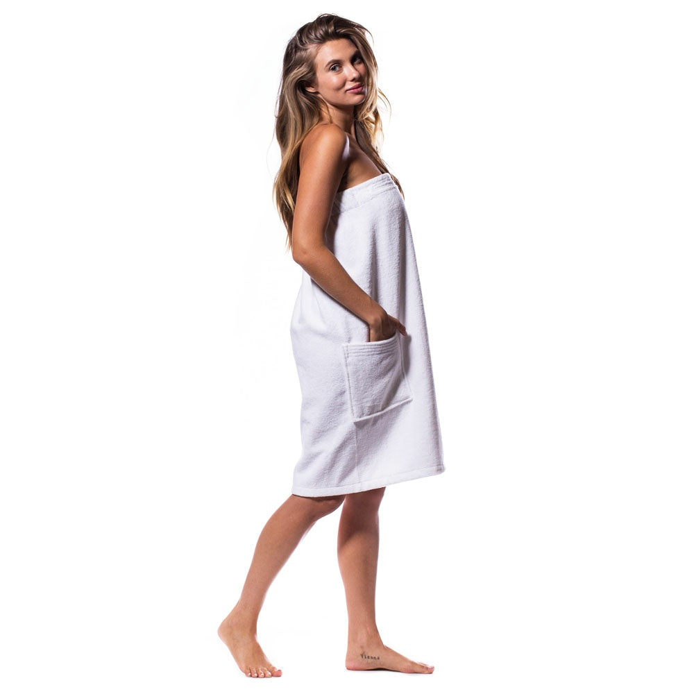 Silver Star Spa Robe Shower Wrap Velcro M 17570
