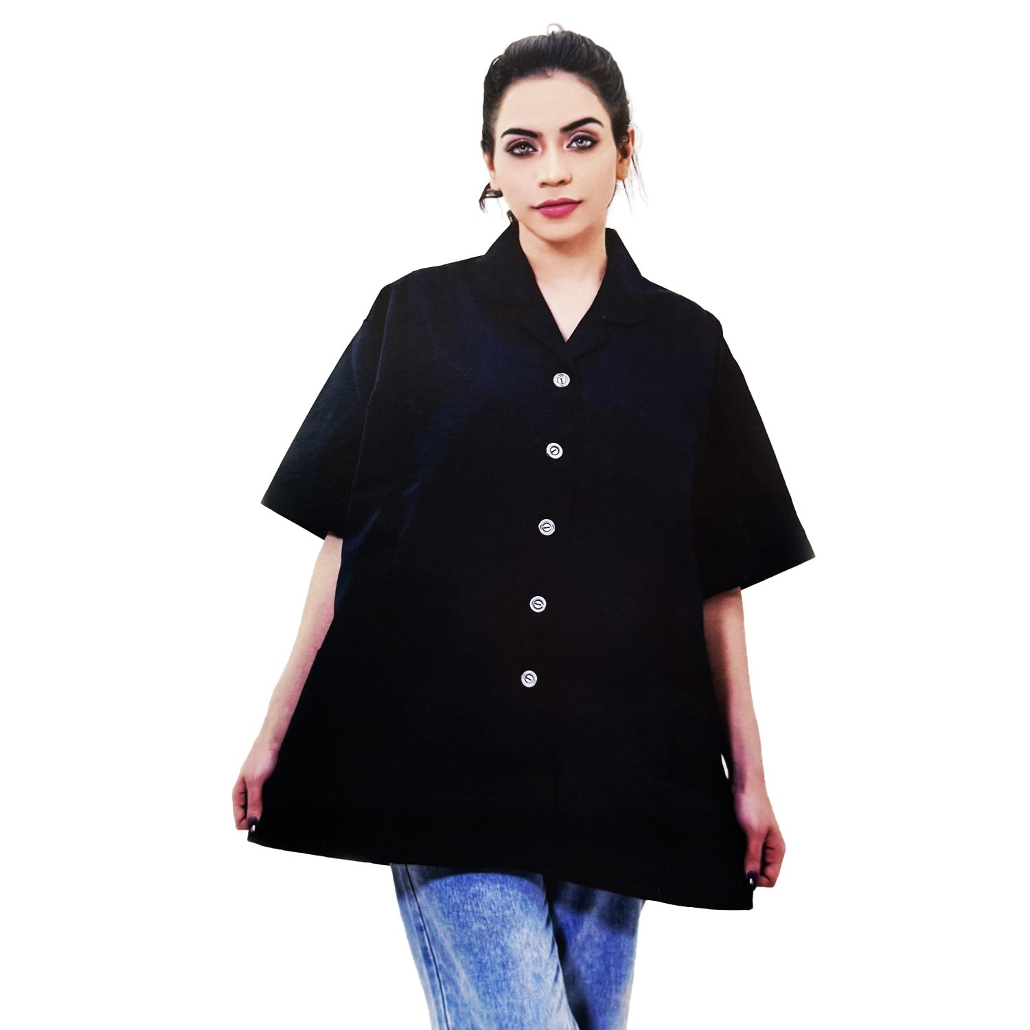 Silver Star Lab Coat Black SS-005 XL 50142