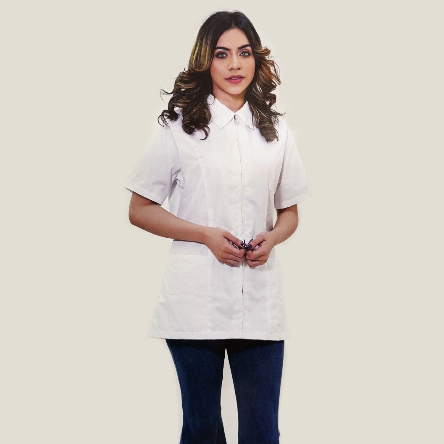 Silver Star Lab Coat White SS-001 S 50165
