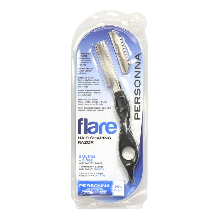 Flare Hair Shaping Razor 2 Guards + 5Blades, FLARERAZC/60261