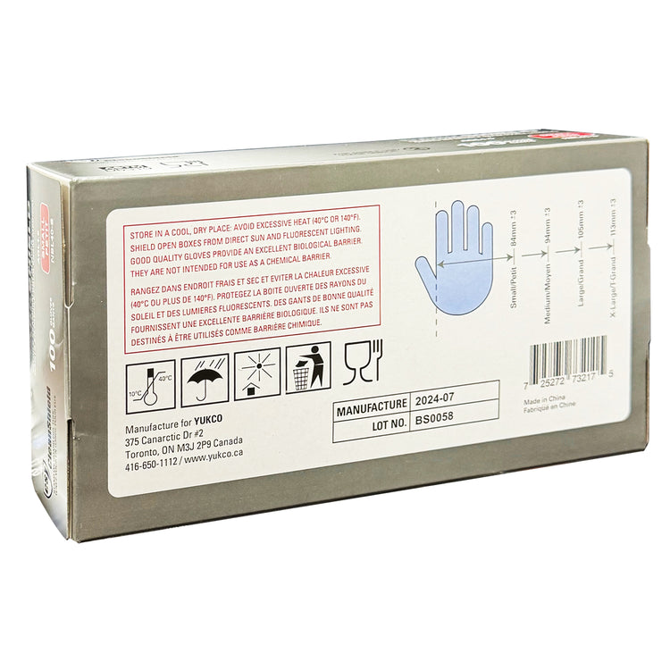 CleanShield Nitrile Exam Gloves Dark 100pcs Small 110BLK