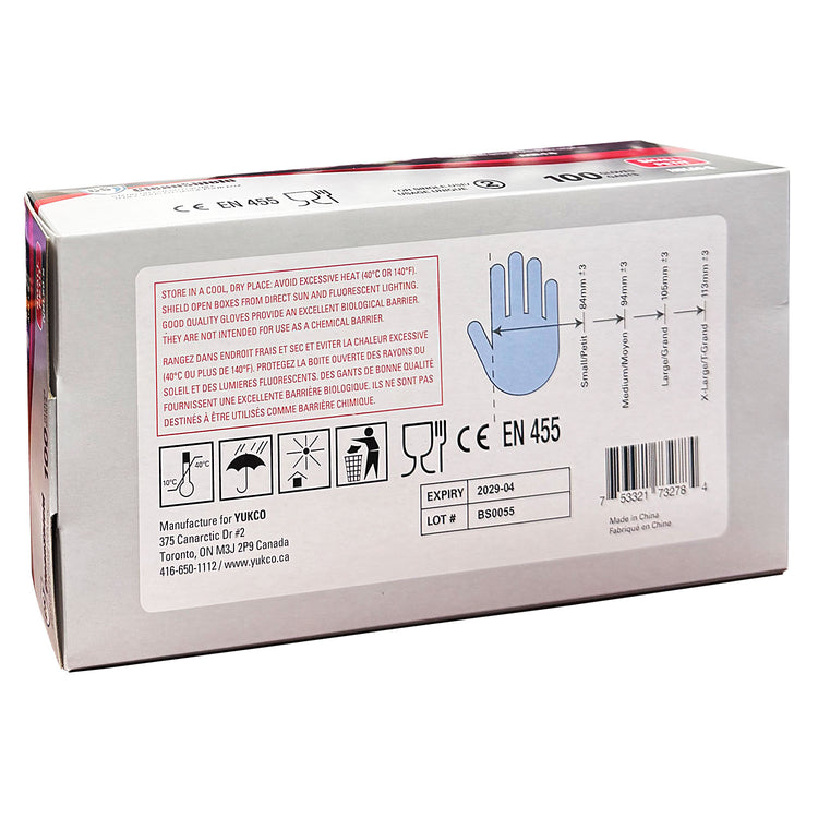 CleanShield Nitrile Exam Gloves Black 100pcs Small 110BLK