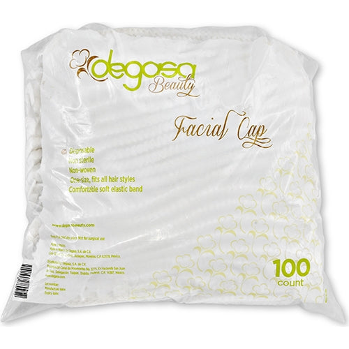 Degasa Beauty Disposable Facial Cap 100 Count - 80952