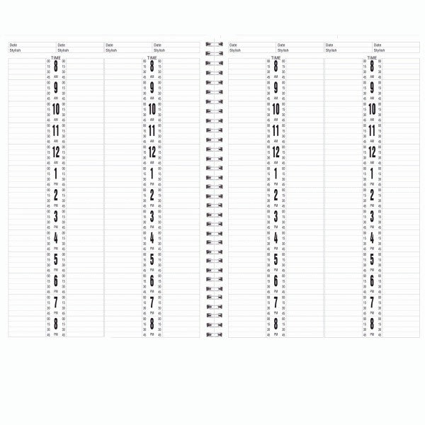 Deluxe Salon Appointment Book - 4 Column AB104