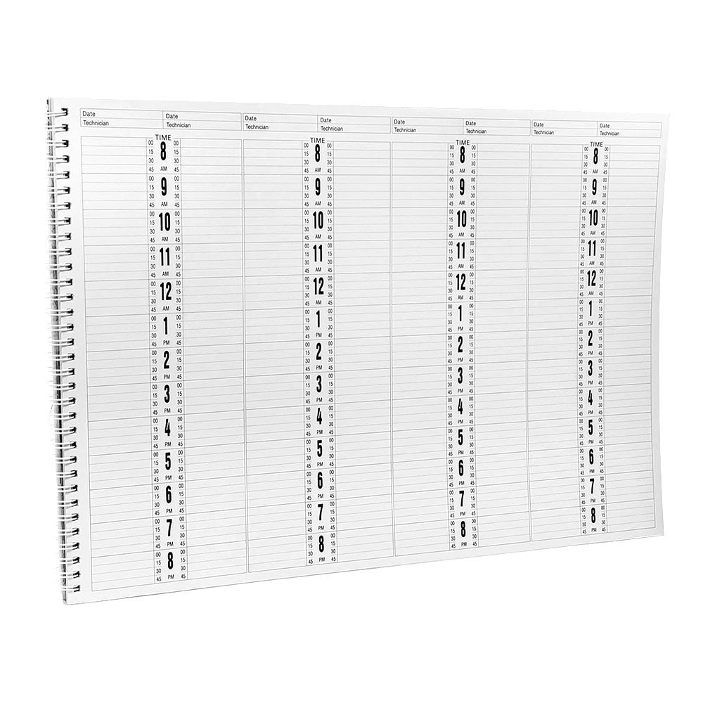 Deluxe Salon Appointment Book - 8 Column Flower AB118