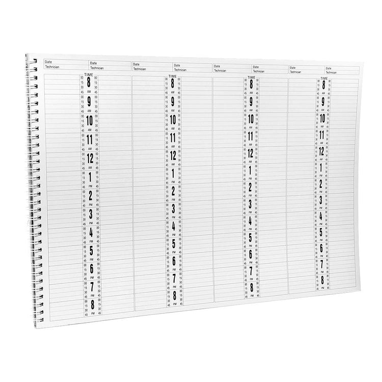 Deluxe Salon Appointment Book - 8 Column Flower AB118