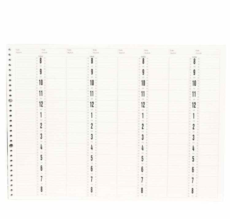 Daniel Stone 8-Column Appointment Book Refill 200Pgs AB228R