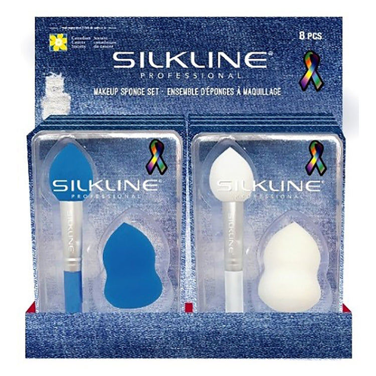 Silkline MakeUp Sponge Set Blue SPONGENOC 02583B
