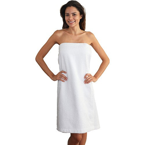 PI Silk-B Terry Gown - Shower Wrap Velcro TSGV 26023