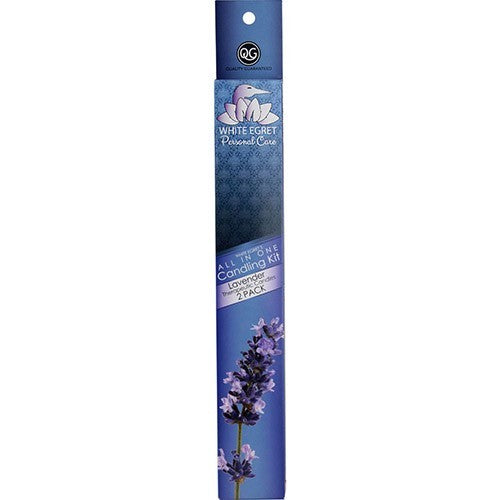 White Egret Lavender Therap. Candles 1/2", 2PK LAV2PK #03284