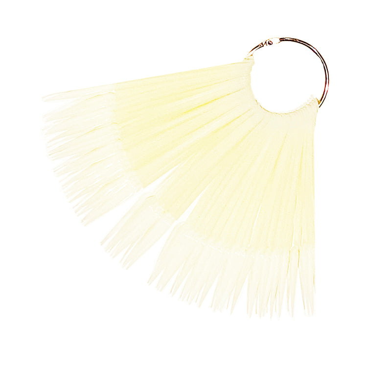 Chart Fan 40 pcs Tip Nail Art Display Pointy Natural