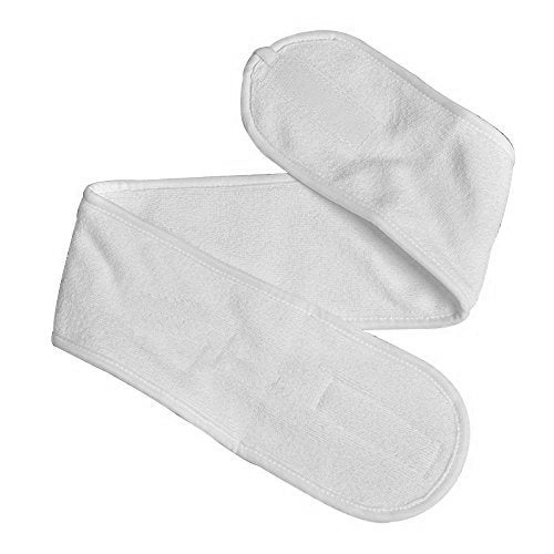 Silk B Terry Head Band Large Size White - 26009