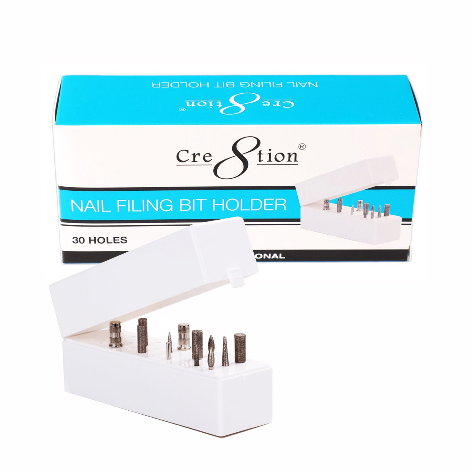 Cre8tion Nail Filing Bit Holder 30 Holes 10380