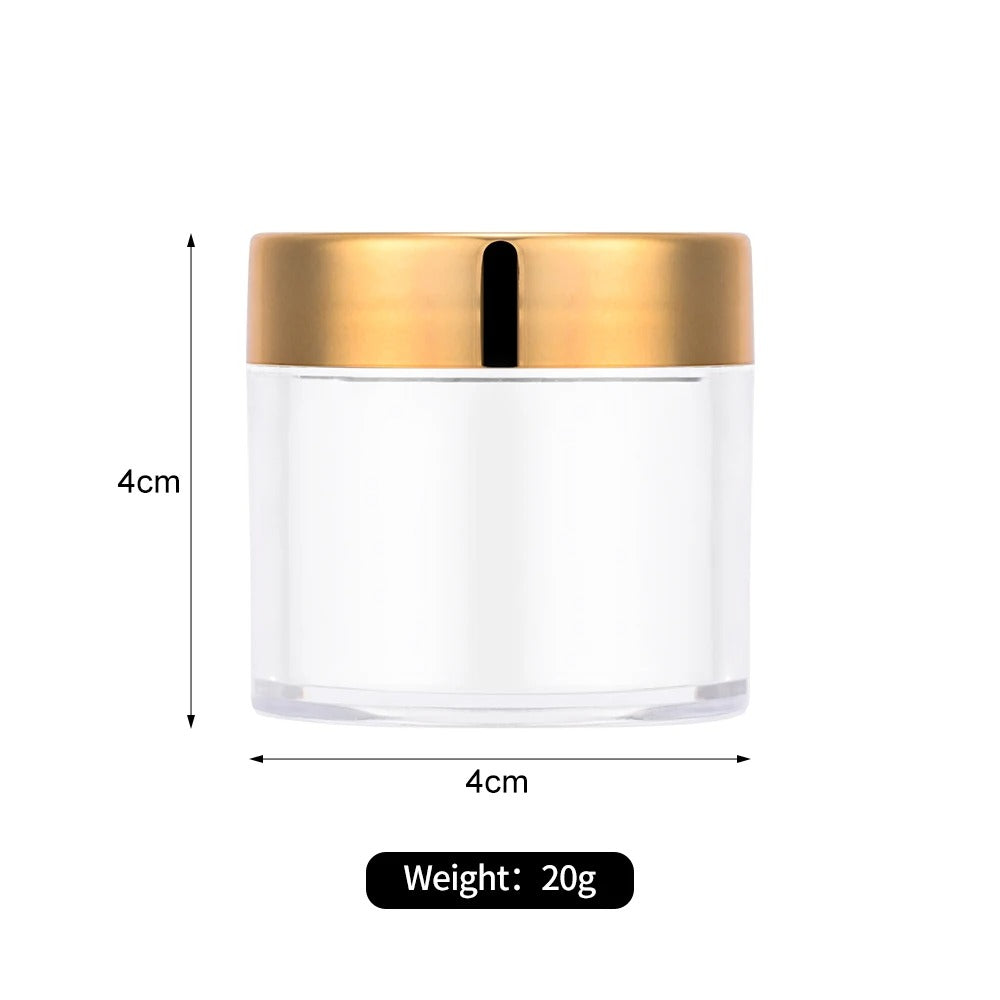 Clear Empty Plastic Cosmetic Makeup Jar 1oz 19082