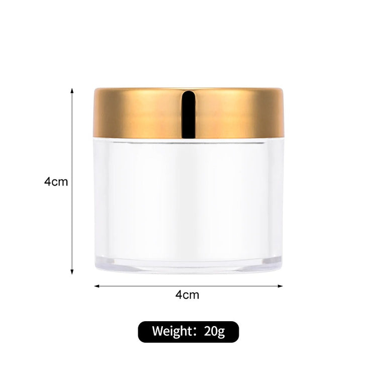Clear Empty Plastic Cosmetic Makeup Jar 1oz 19082