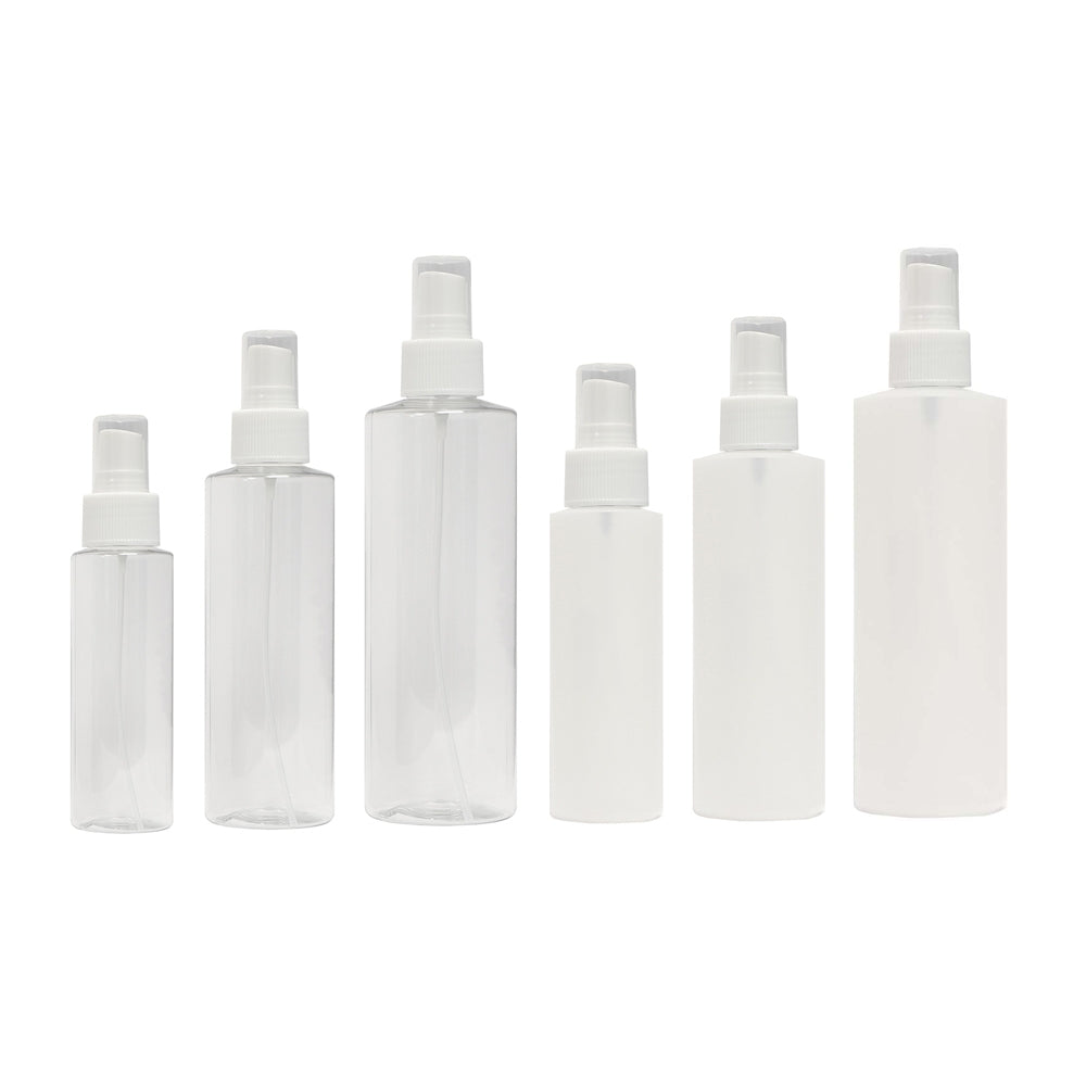 Cylinder Spray Bottle 8 oz - White 00706