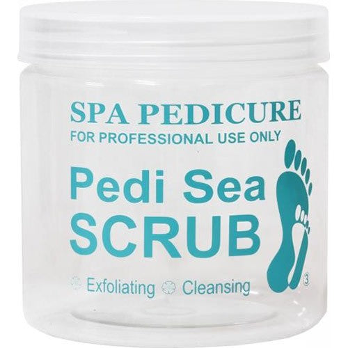 Berkeley Printed PET Jar W/Lid 16 oz Pedi Sea SCRUB BJ212-03