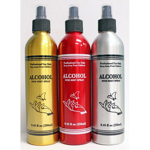 Berkeley Alcohol Fine Mist Spray Bottle 8.5oz-Silver BT552SV