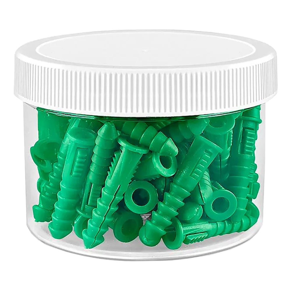 Clear Round Wide-Mouth Plastic Jar 8 oz White Cap 00808