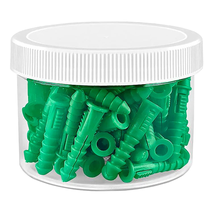 Clear Round Wide-Mouth Plastic Jar 8 oz White Cap 00808
