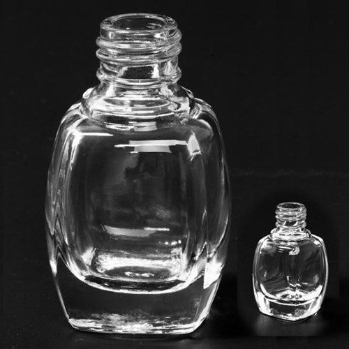Berkeley 0.5 oz Clear Oval Square Bottle (15mm Neck)BT254-CL