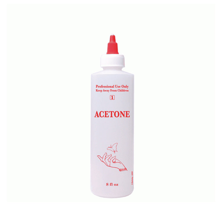 8oz Labeled Bottle With Cap - Acetone - LB501