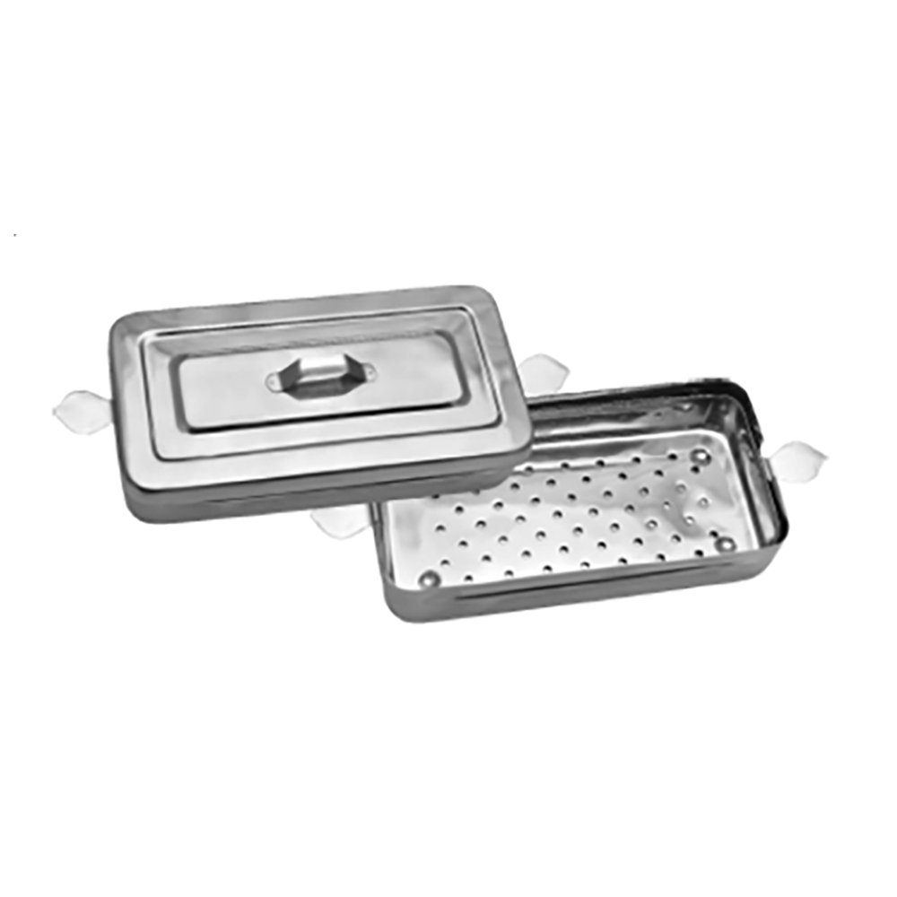 MBI-954 Instruments Sterilizing Tray With Cover 6"x12"x2.5"