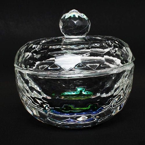 Berkeley Heart Crystal Engraved Cut Jar 2oz PJ138