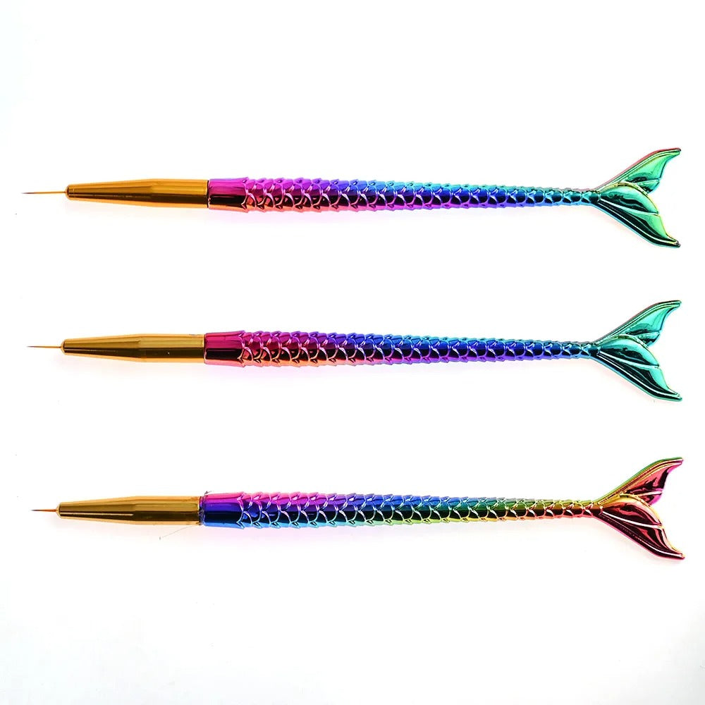 Rainbow Nail Art Brush Set 3 pcs 01505