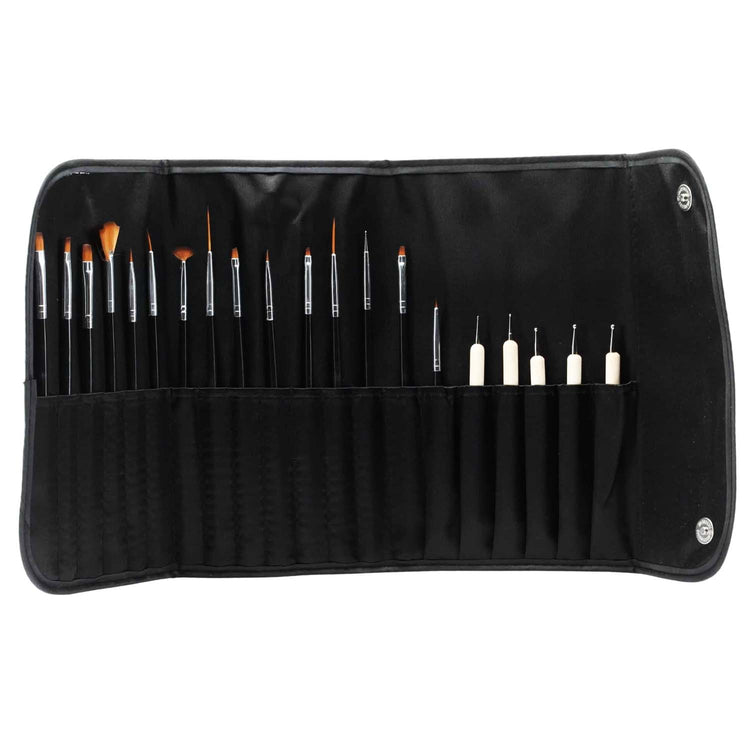 Cuccio Nail Art Brush Set 20pcs CPBR9008 17004