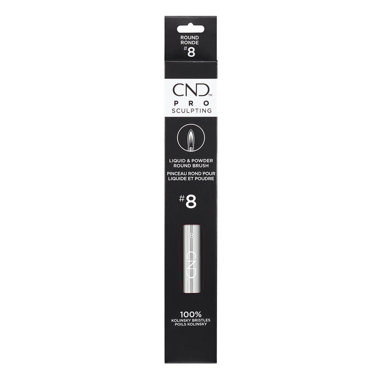 CND Pro Sculpting Liquid & Powder Round Brush #8 01769