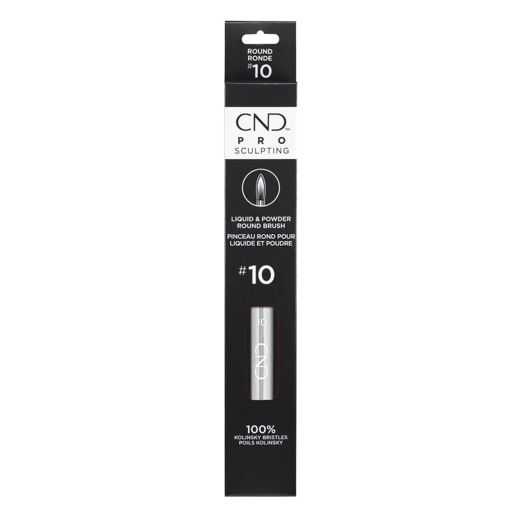 CND Pro Sculpting Liquid & Powder Round Brush #10 01770