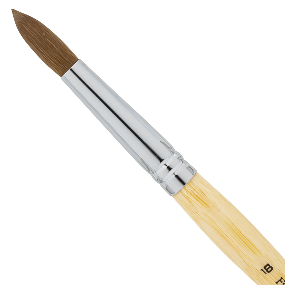 Americanails Faux Kolinsky Acrylic Brush Round 18 FK0018