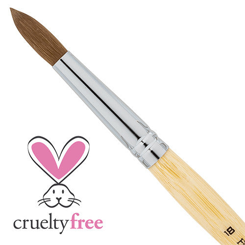 Americanails Faux Kolinsky Acrylic Brush Round 18 FK0018