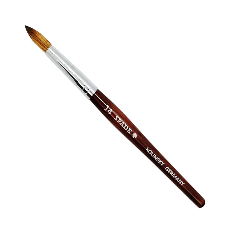 Spade Kolinsky Germany Acrylic Brush #14 BrownB-TS14BR 00014