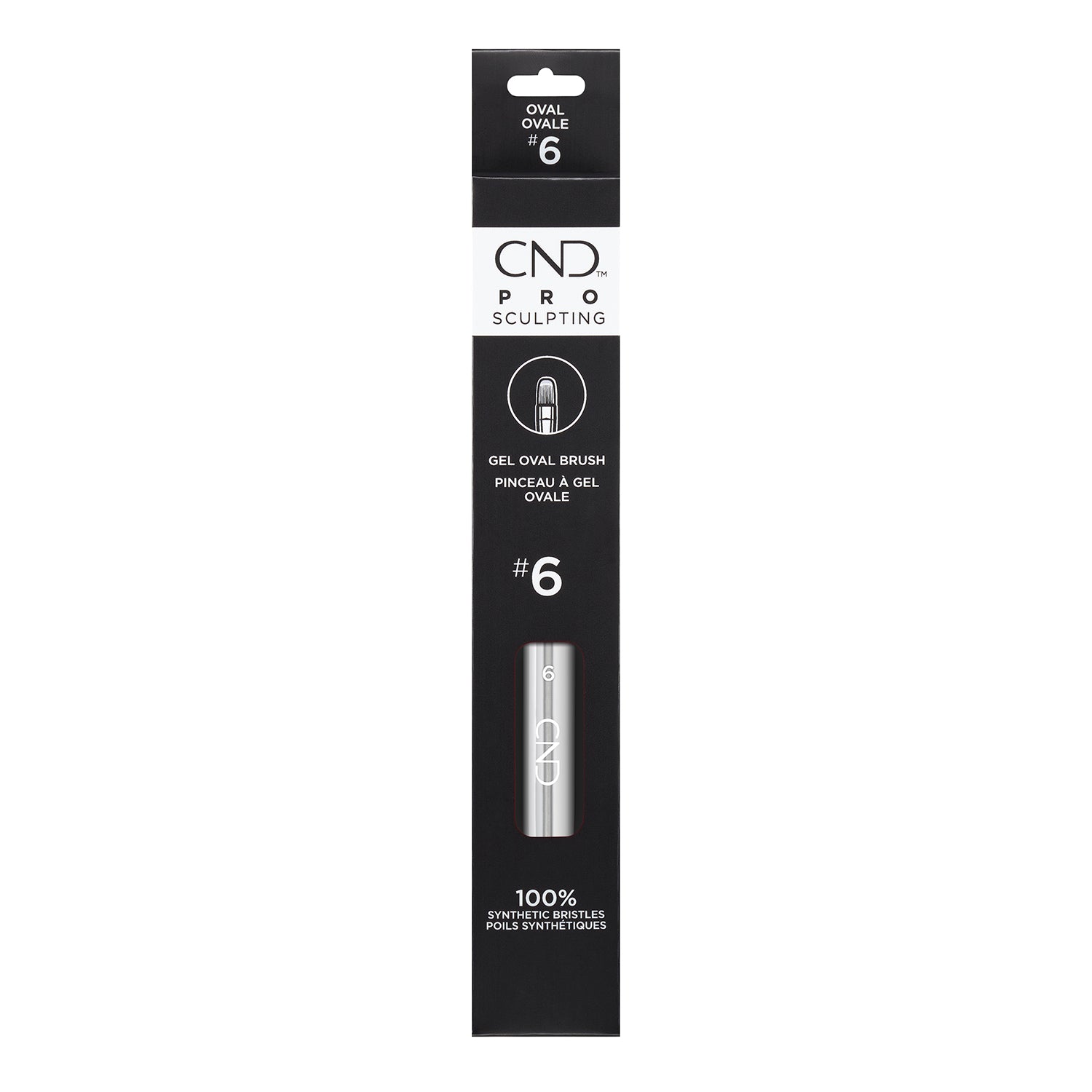 CND Pro Sculpting Gel Oval Brush #6 01768