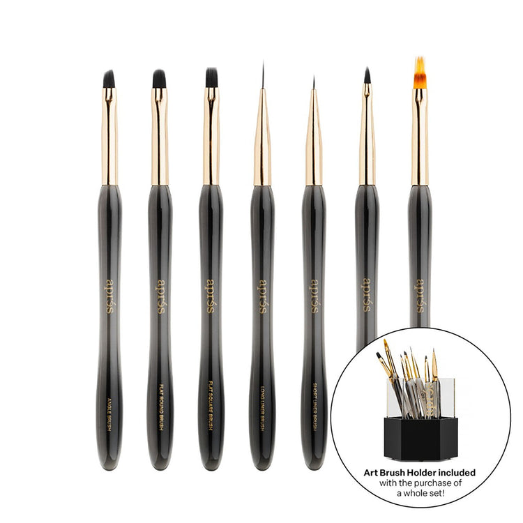 Aprés Art Brush Set - 7pcs With Holder AP-5BRS 19951