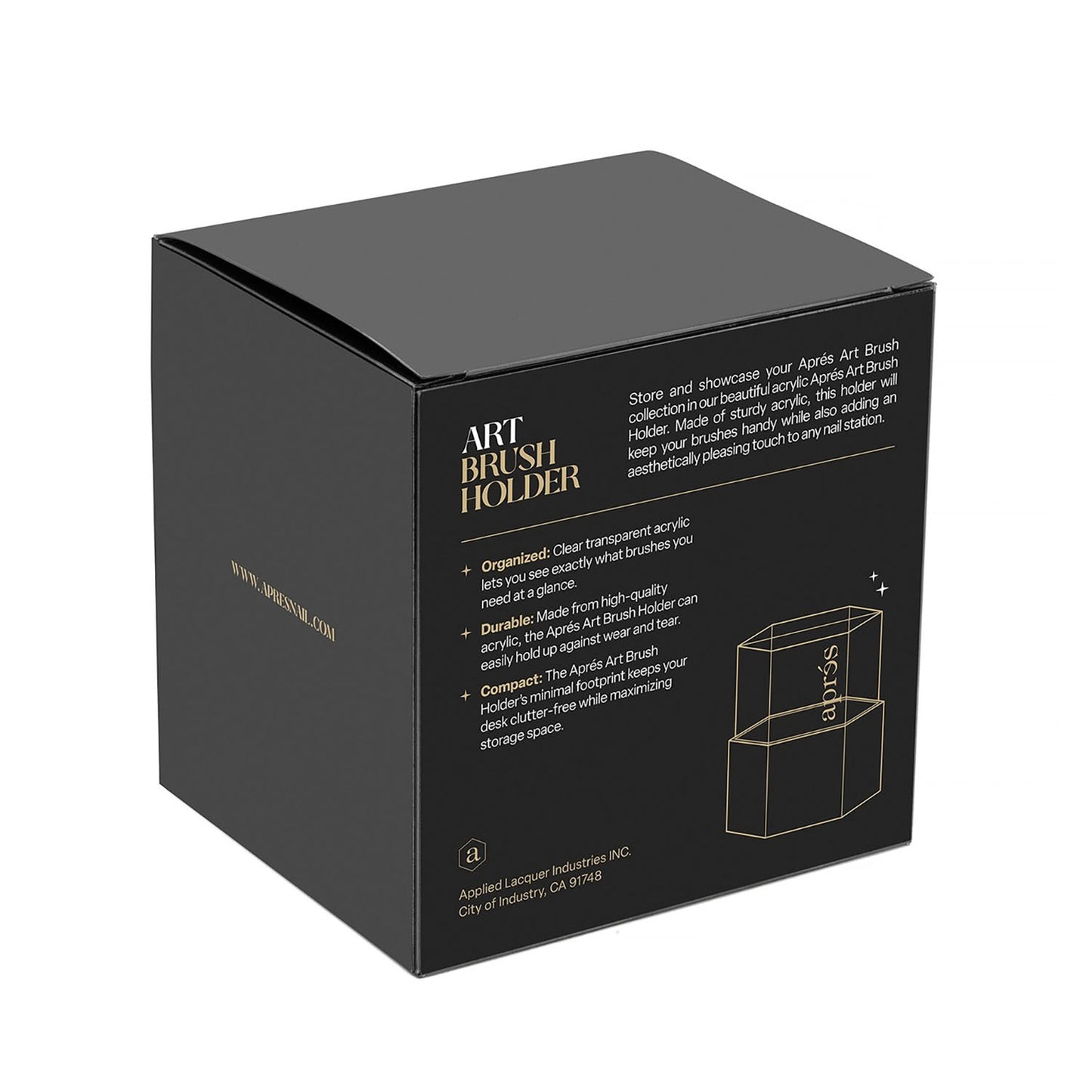 Aprés Art Brush Holder AP-7BRHBLK 20537