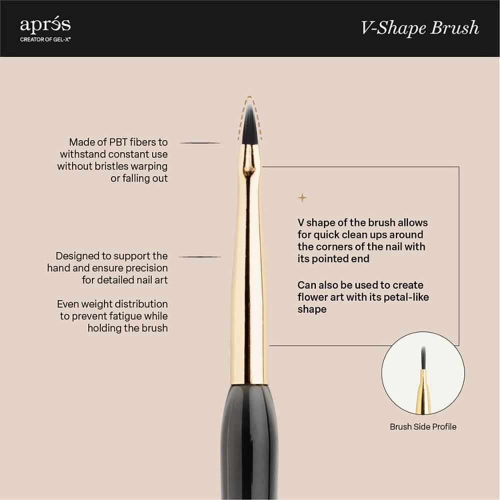Apres Gel Art Brush - V-Shape AP-5BRVS 42001
