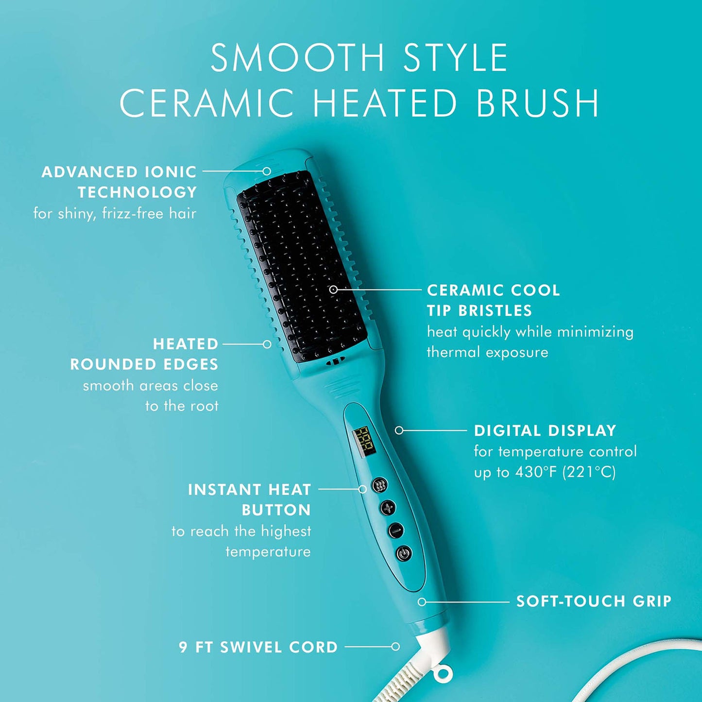 Moroccanoil Smooth Style Ceramic Heated Brush 14183