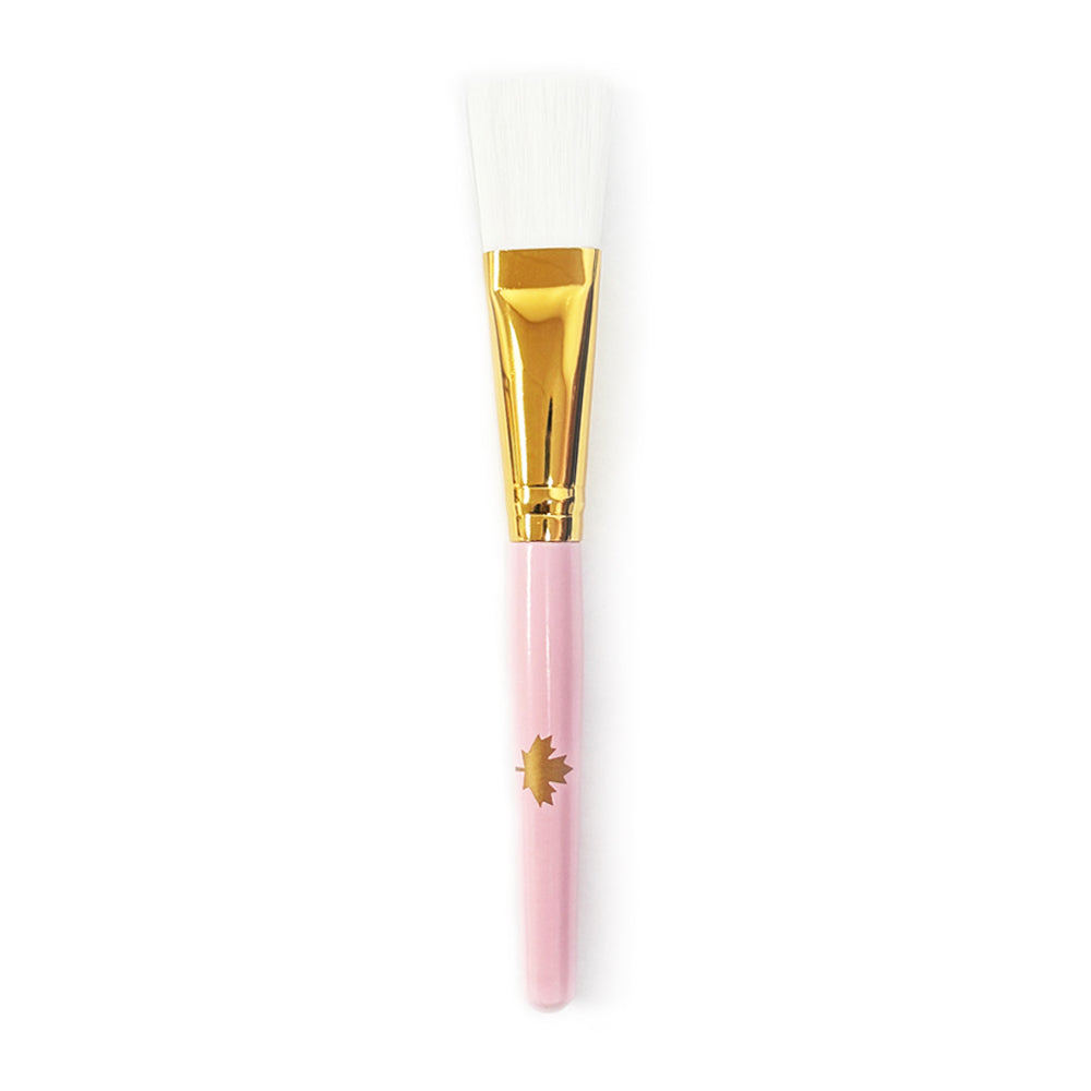 Sawhill Flat Mask Brush Pink Handle Gold Ferrule 45126