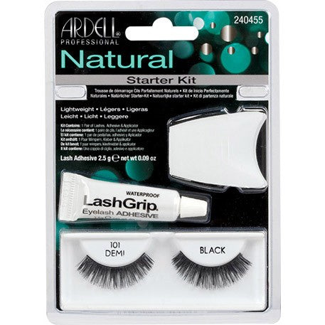 Ardell Natural Lashes Starter Kit - 101 Demi Black 240455