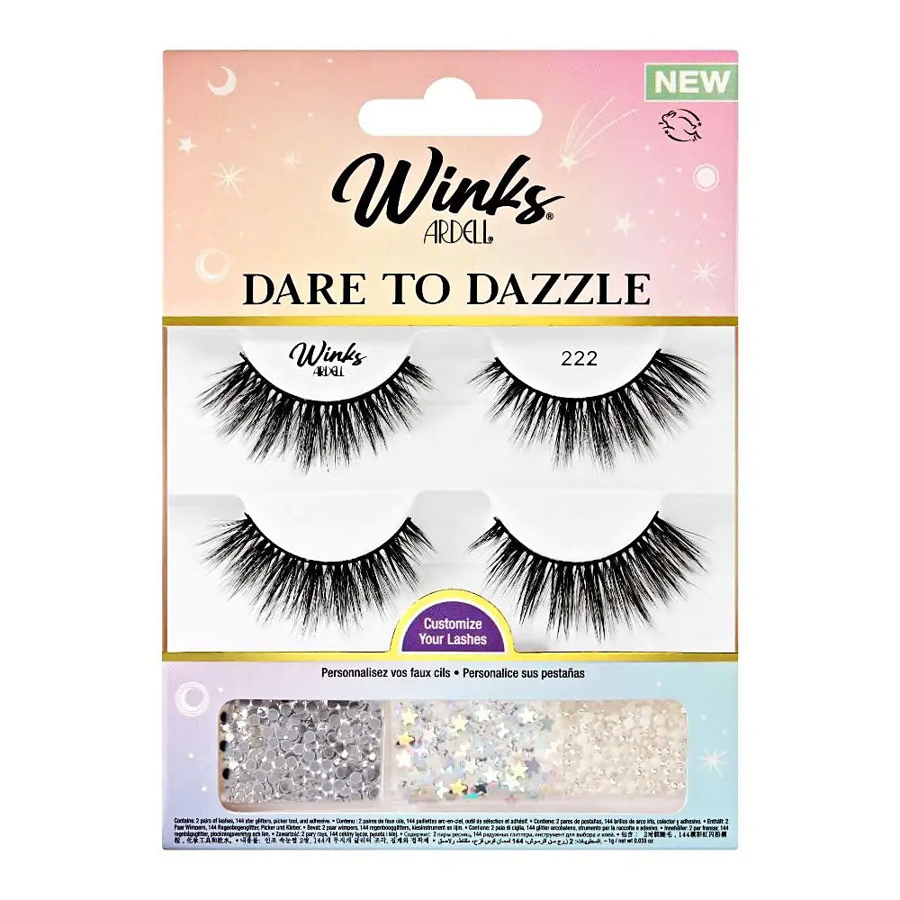Ardell Winks Dare to Dazzle 2 Pairs - 222 Black 58137