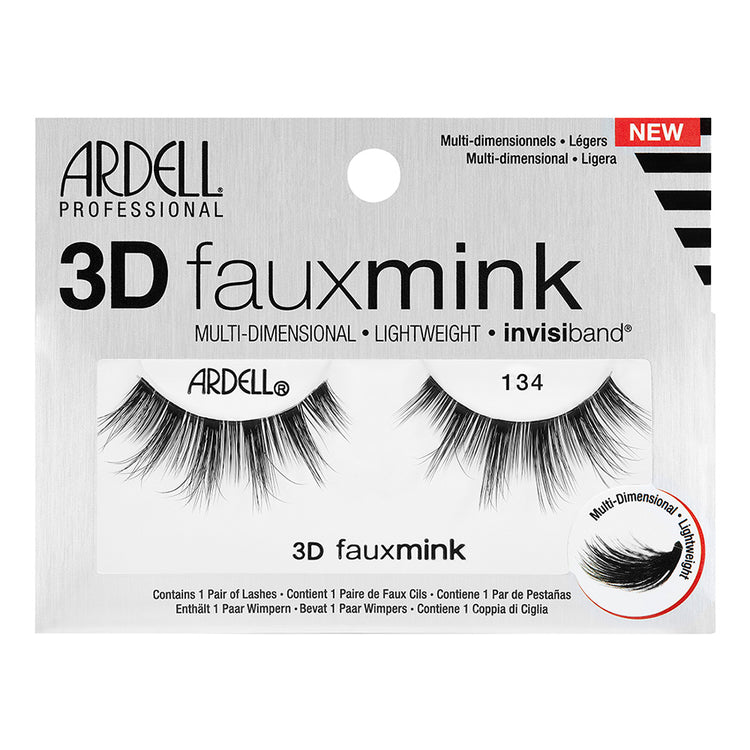 Ardell 3D Fauxmink Lashes 1 Pair - 134 Black 62643