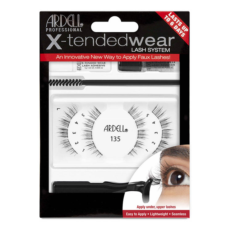 Ardell X-Tended Wear Lashes Kit - 135 Black 64101
