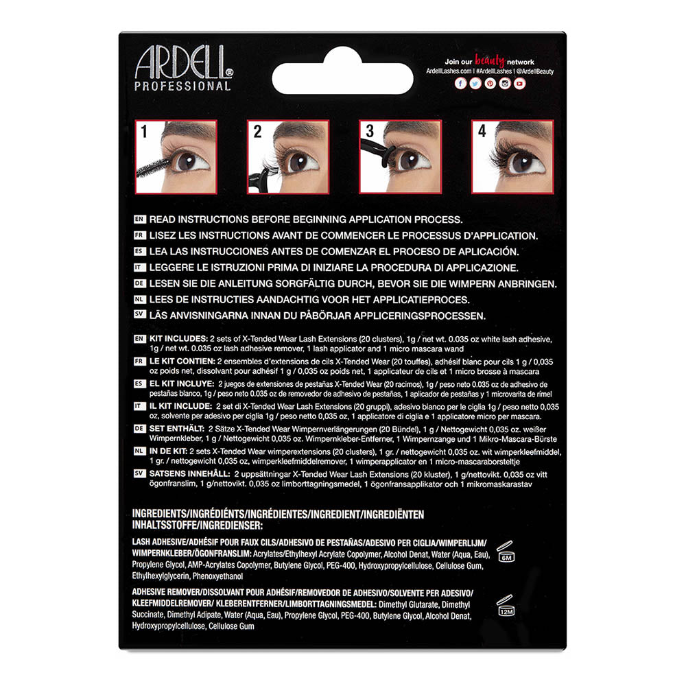 Ardell X-Tended Wear Lashes Kit - Demi Wispies 64104